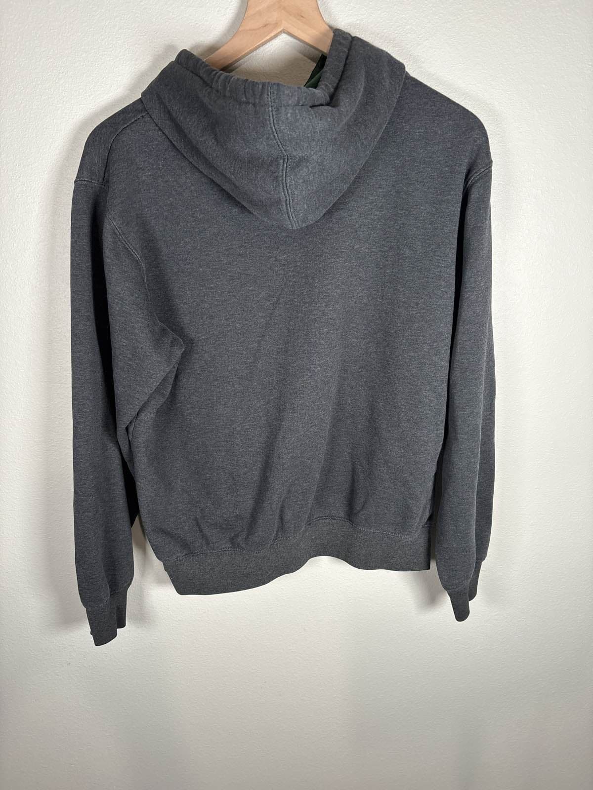 NDSU Bison Hoodie Sweatshirt Unisex Gray Pullover Green Gold Embroidered M - Thumbnail 5