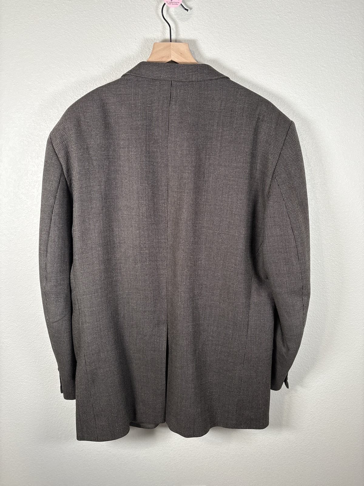 Oscar de la Renta Men's Plaid Wool Blazer Sport Coat Jacket - Thumbnail 7