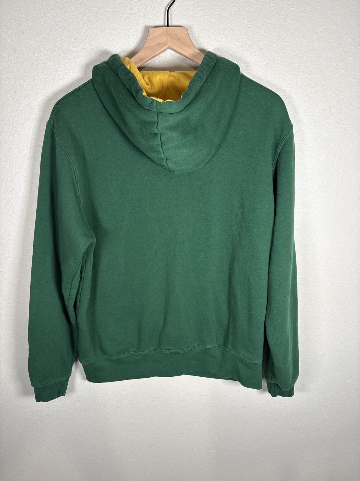 NDSU Bison Hoodie Pullover Unisex Green Yellow Size M - Thumbnail 3