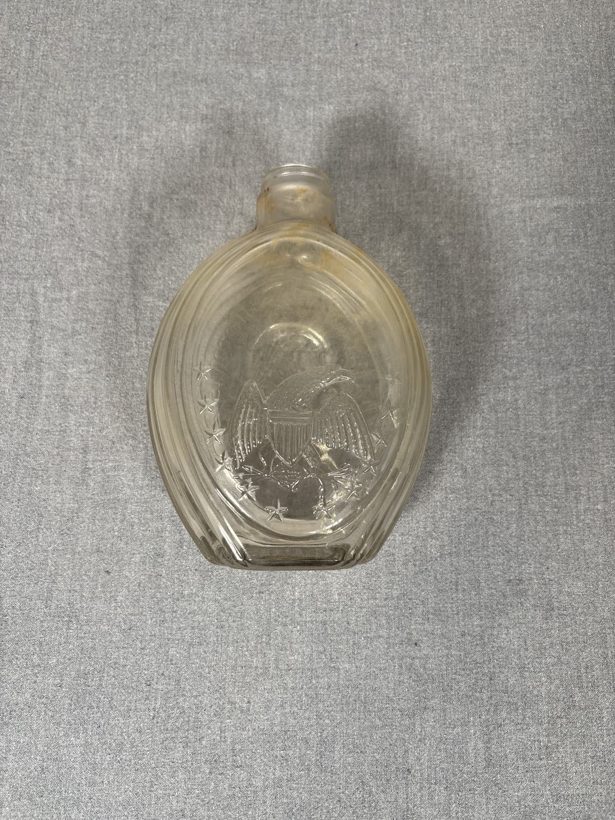 Vintage George Washington 1732-1932 Commemorative Glass Bottle Flask - Thumbnail 2