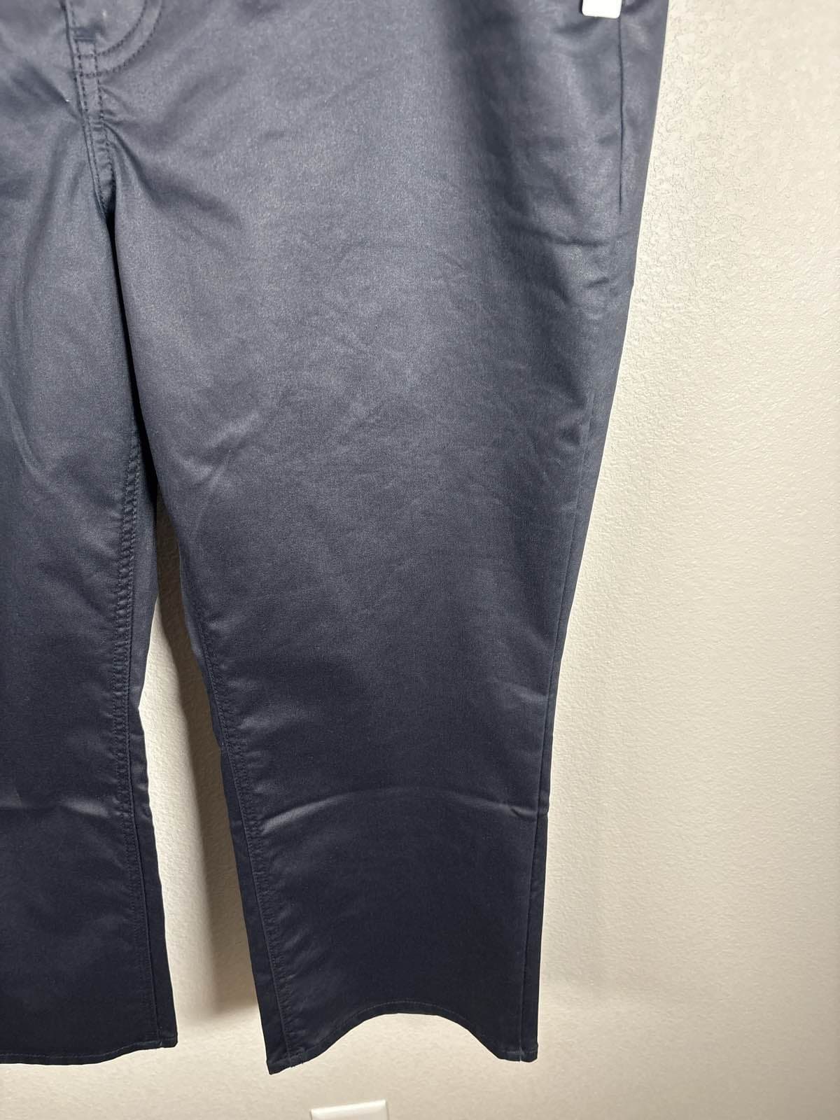 Talbots Women's Dark Blue 14P Demi Boot Crop Jeans NWT - Thumbnail 5