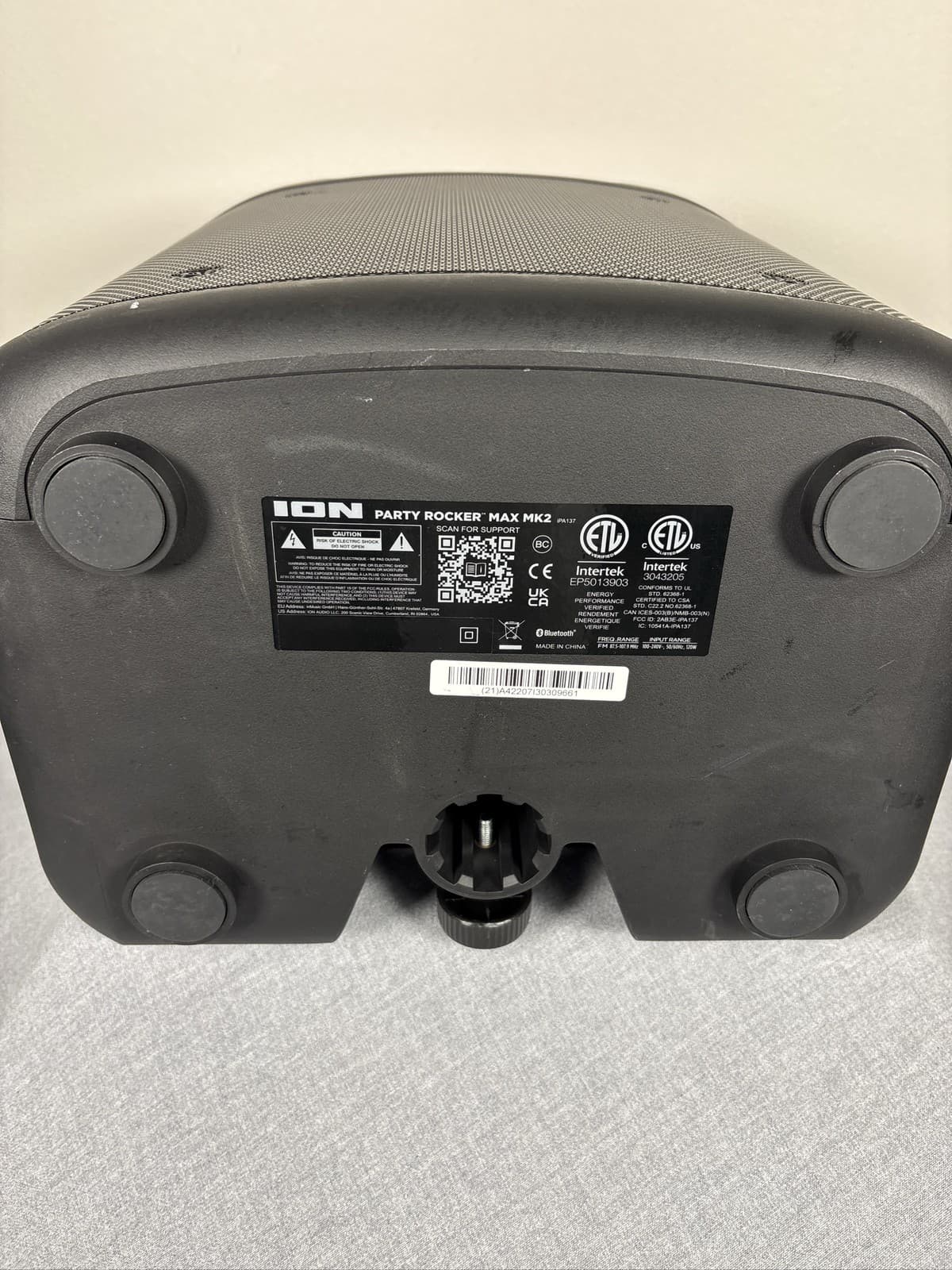 ION Party Rocker Max MK2 Portable Bluetooth Speaker Lights Karaoke - Thumbnail 7