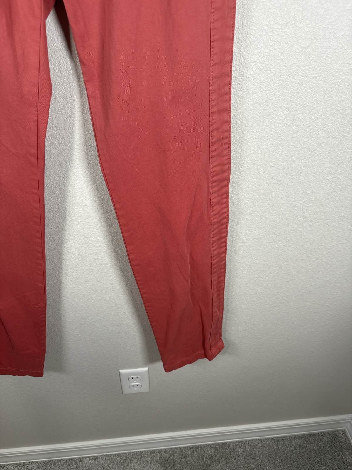Eddie Bauer Women's Pink Salmon Chino Pants Legend Wash Straight Leg SZ 2 - Thumbnail 5