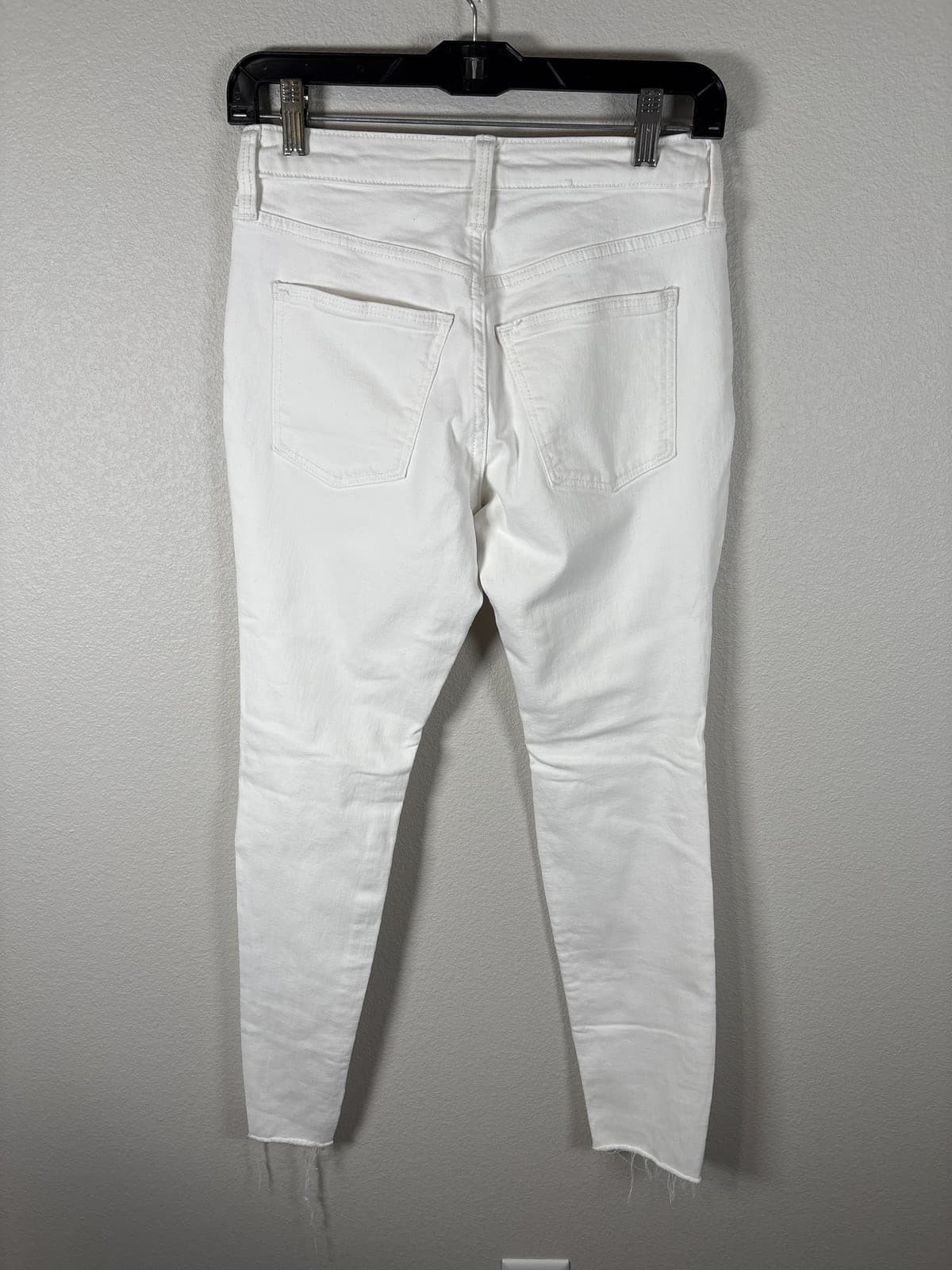 Universal Thread Women's White Distressed Skinny Mid Rise Ankle Jeans Size 0 - Thumbnail 5