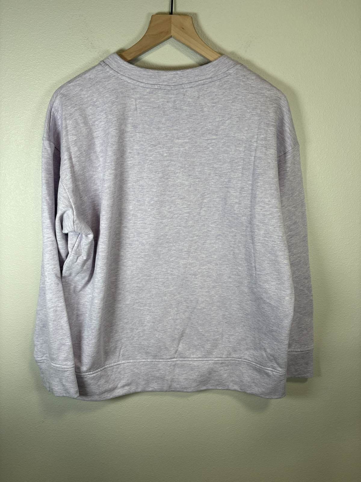 32 Degrees Cool Ladies Soft Luxe Pullover Lavender XL - Thumbnail 3