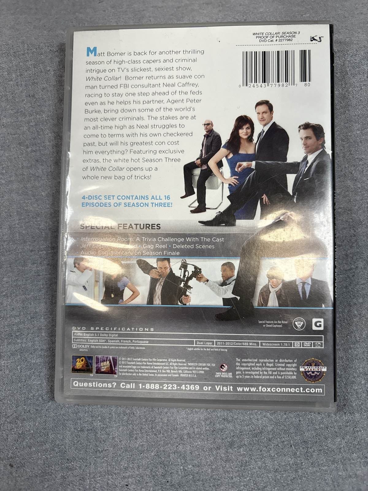 White Collar S3 DVD 4-Disc Widescreen - Thumbnail 2