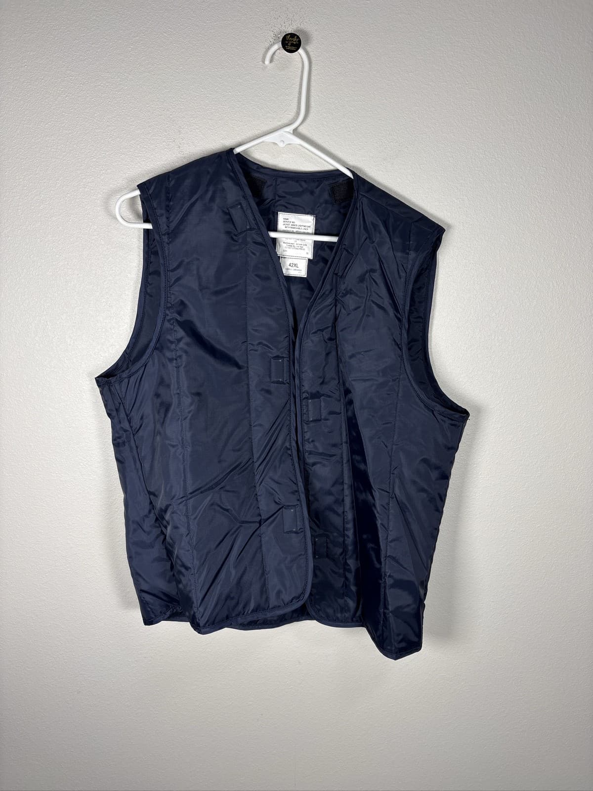 USAF US Air Force DSCP Wings Collection Lightweight Jacket 42XL Blue With Liner - Thumbnail 4