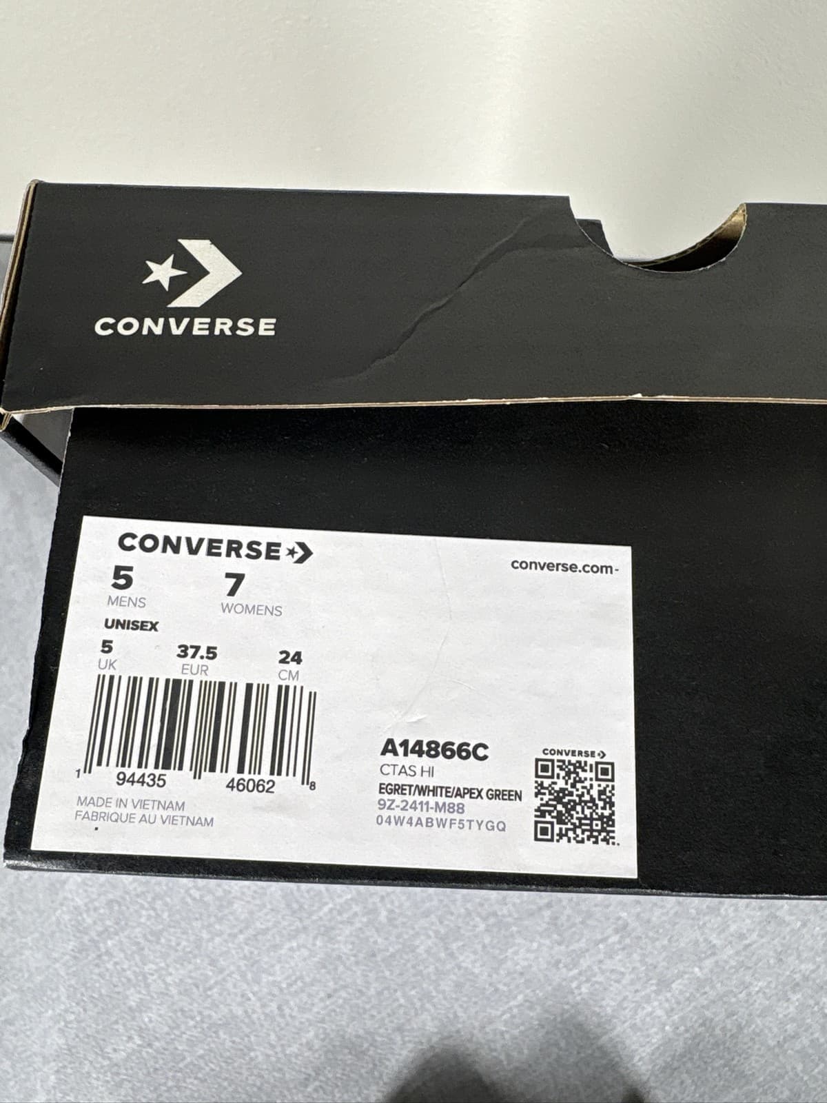 Converse Chuck Taylor All Star Lily Pad Frog Garden High Sneaker Women’s 7 Men 5 - Thumbnail 6