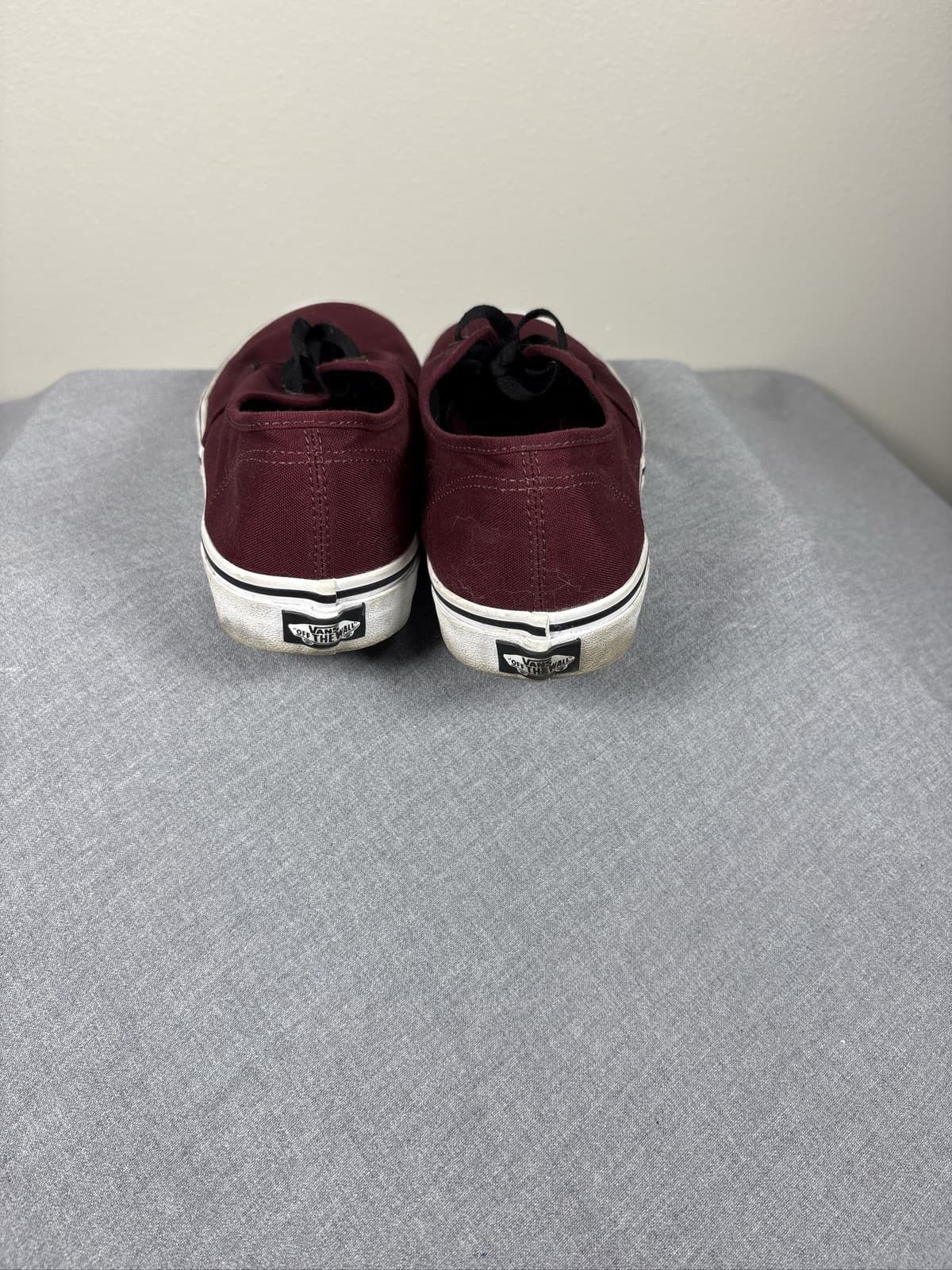 Vans Burgundy Maroon Canvas Skate Shoes Sneakers Unisex 11.5 - Thumbnail 3