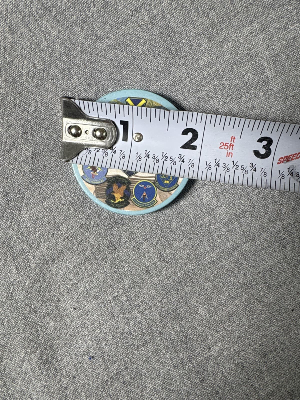 JBSA Lackland Beach Run 5K Medal Military Fun Run Blue Challenge Coin - Thumbnail 3