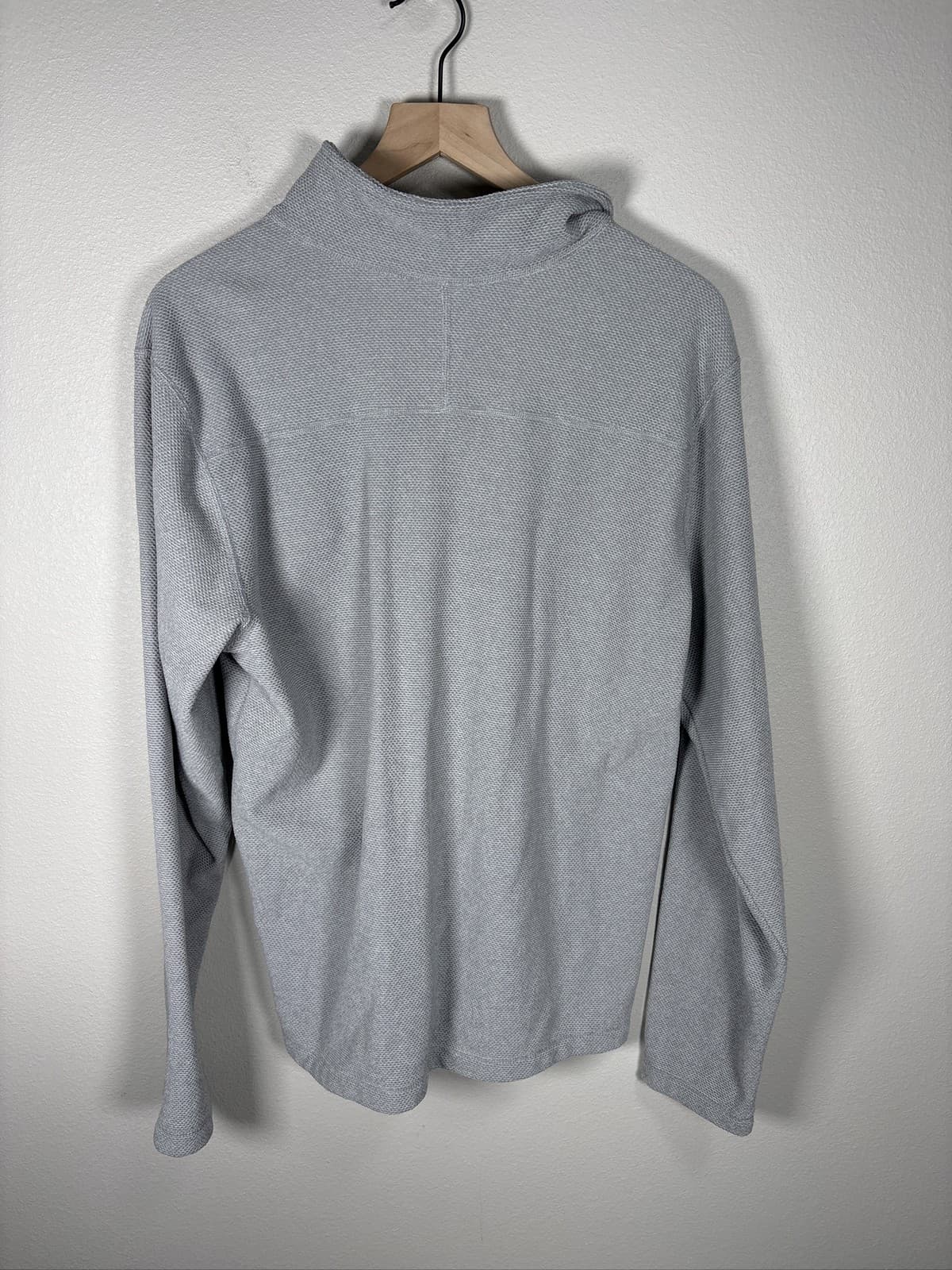 The North Face Men Gray Textured Cap Rock 1/4 Zip Fleece Pullover - Thumbnail 3