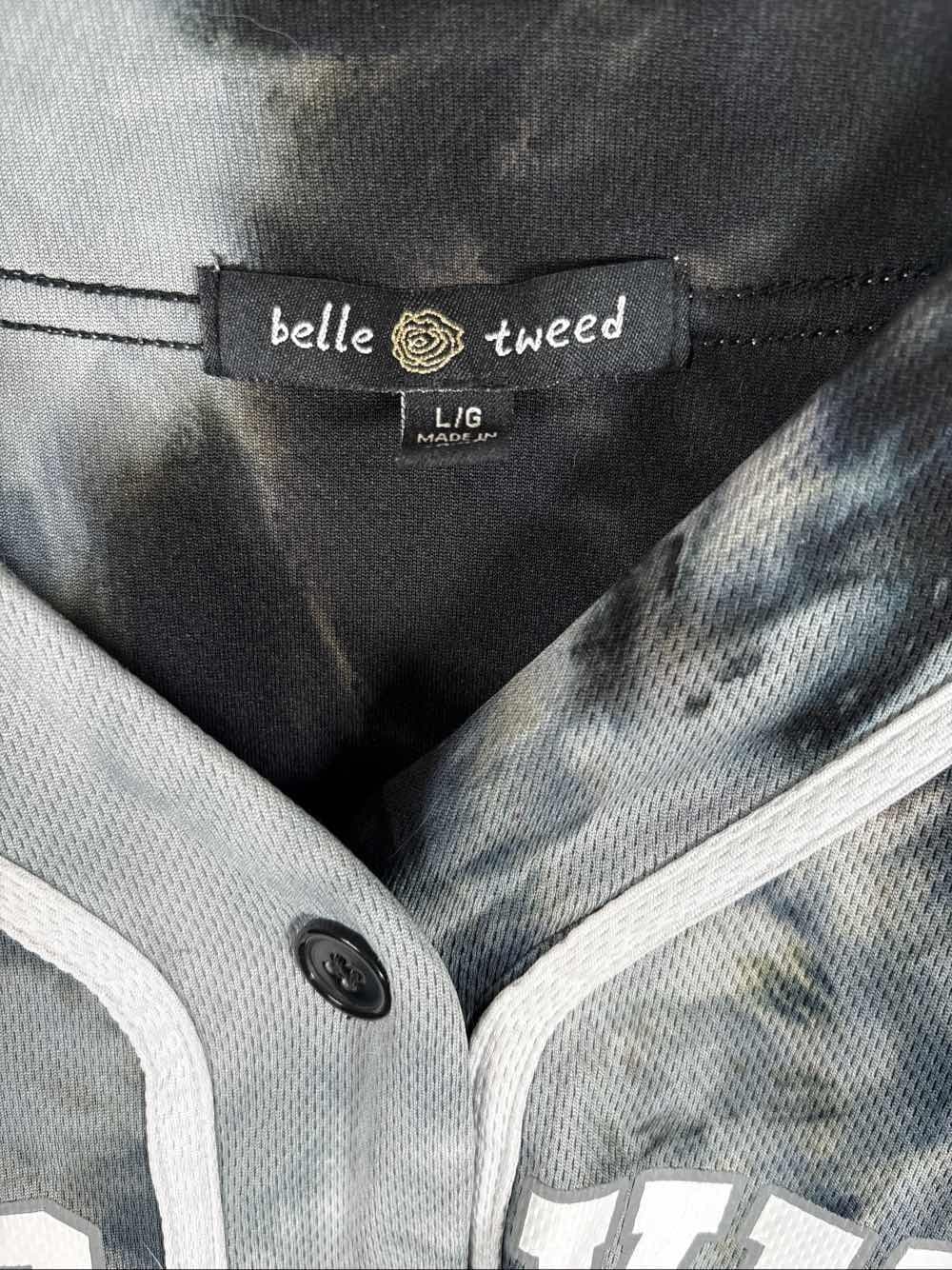 Belle & Tweed Good Vibes Tie Dye Baseball Jersey Shirt Top Women's L/XL - Thumbnail 2