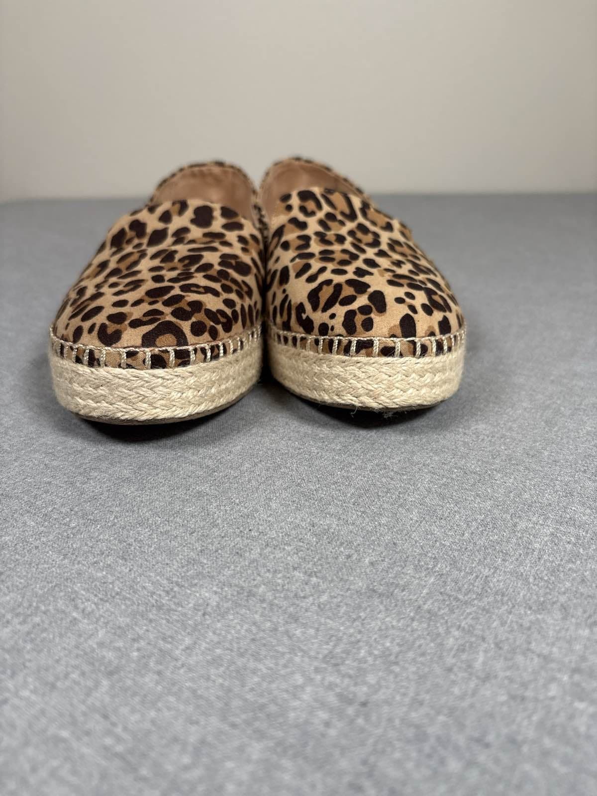 Dr. Scholl's Be Energized Leopard Print Espadrille Slip On Flats Womens 11 - Thumbnail 6
