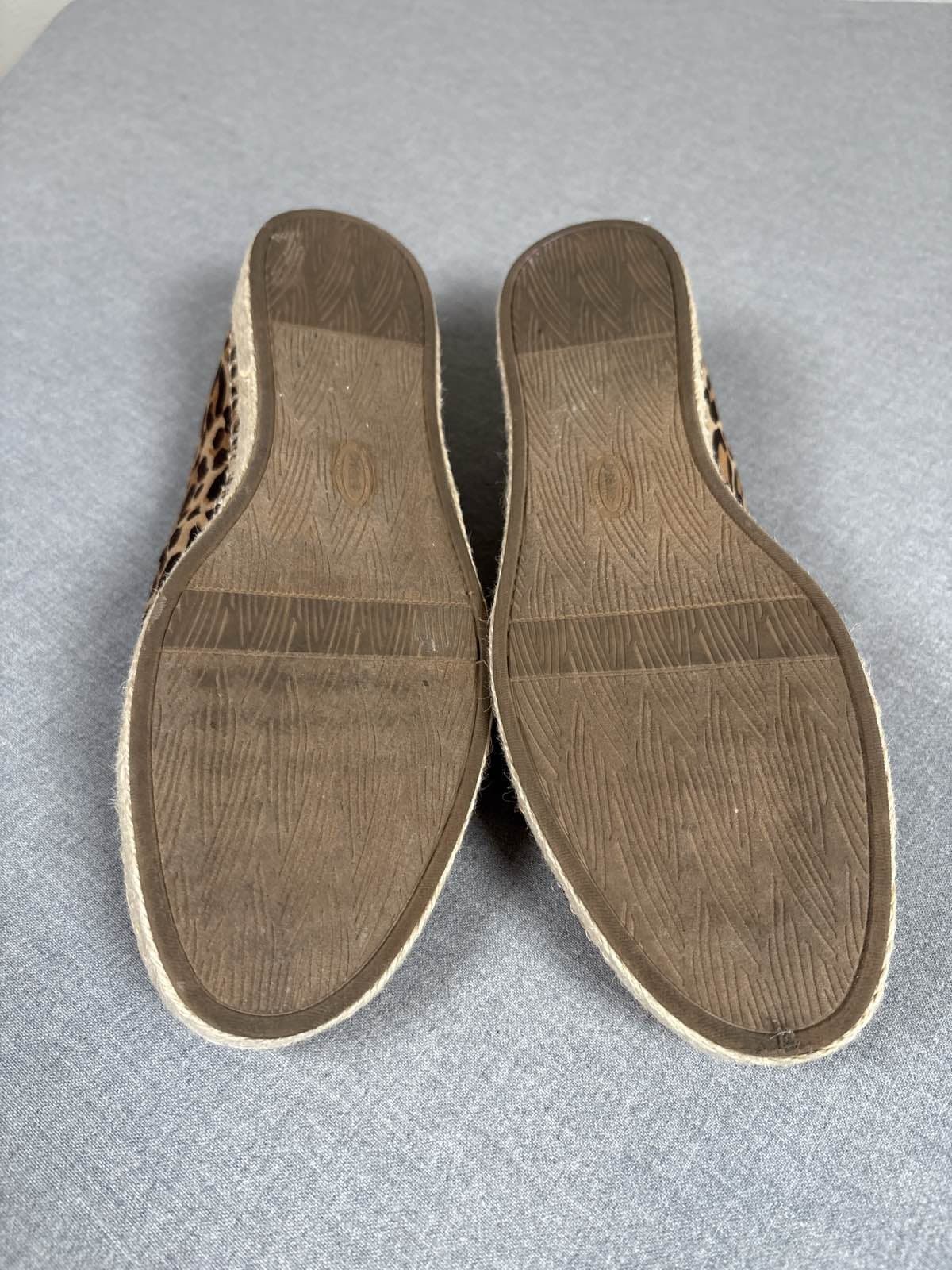 Dr. Scholl's Be Energized Leopard Print Espadrille Slip On Flats Womens 11 - Thumbnail 7