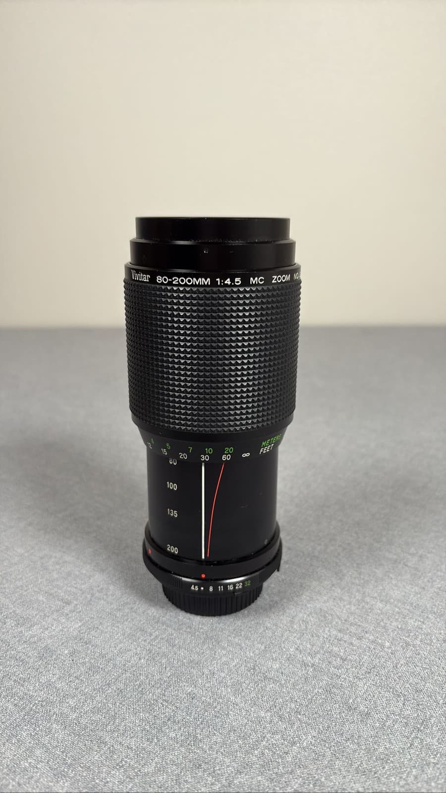 Vivitar 80-200mm 1:4.5 MC Zoom Lens Telephoto Macro Focusing NO 28112506