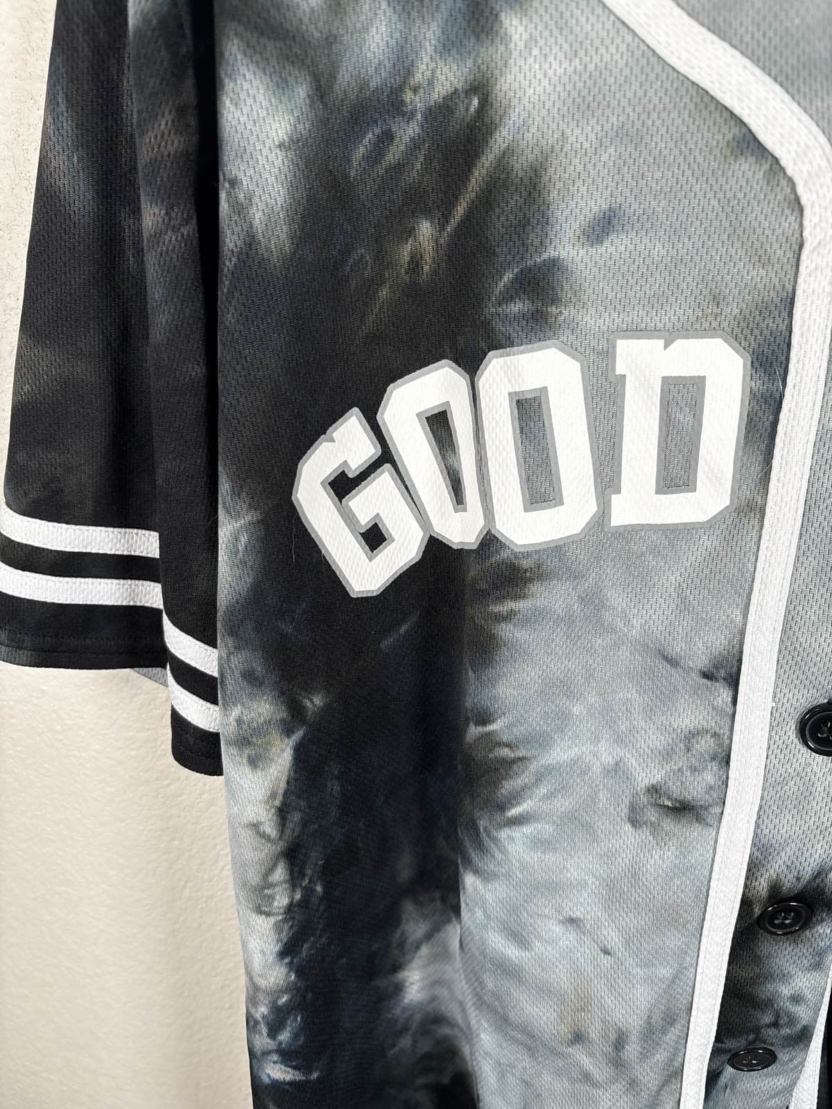 Belle & Tweed Good Vibes Tie Dye Baseball Jersey Shirt Top Women's L/XL - Thumbnail 3