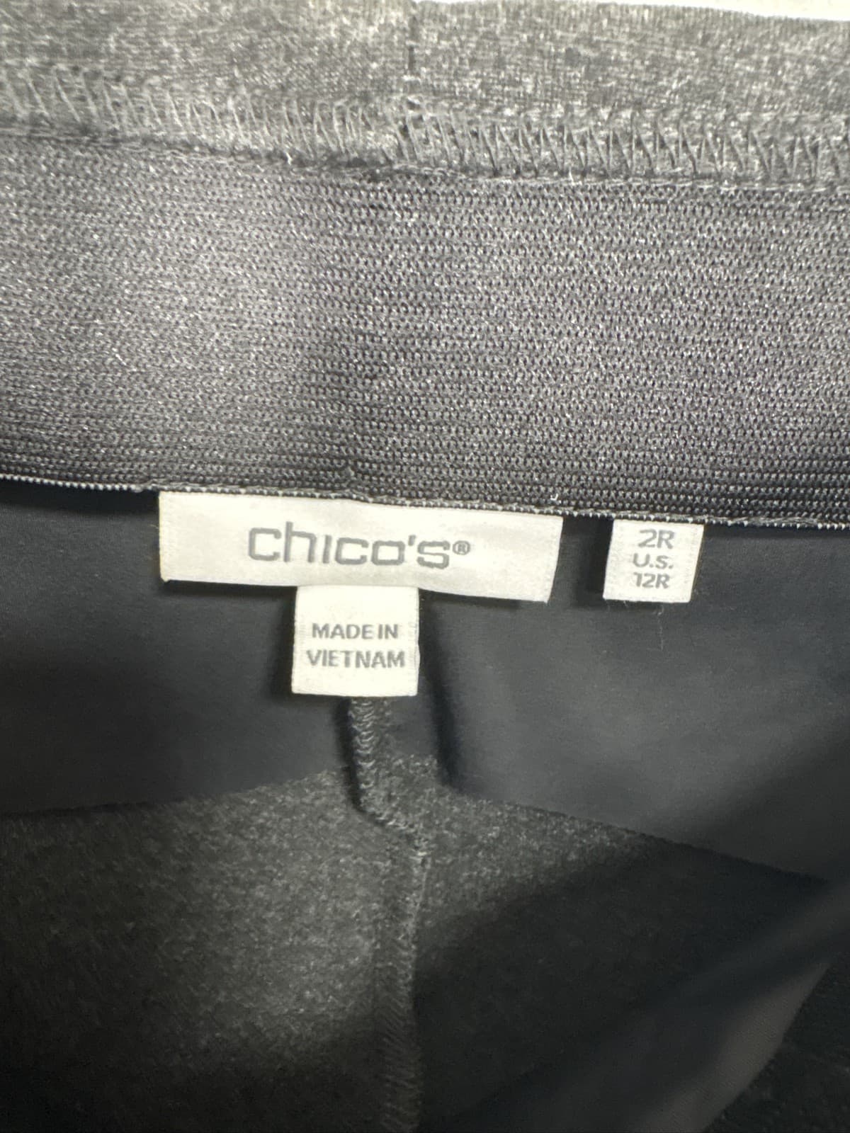 Chico's So Slimming Juliet Ankle Pants Womens Gray Slim Leg Pull On Size 12 - Thumbnail 4