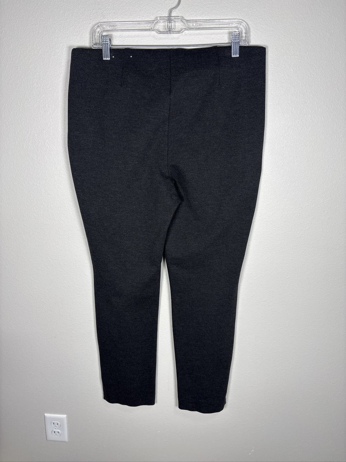 Chico's So Slimming Juliet Ankle Pants Womens Gray Slim Leg Pull On Size 12 - Thumbnail 3