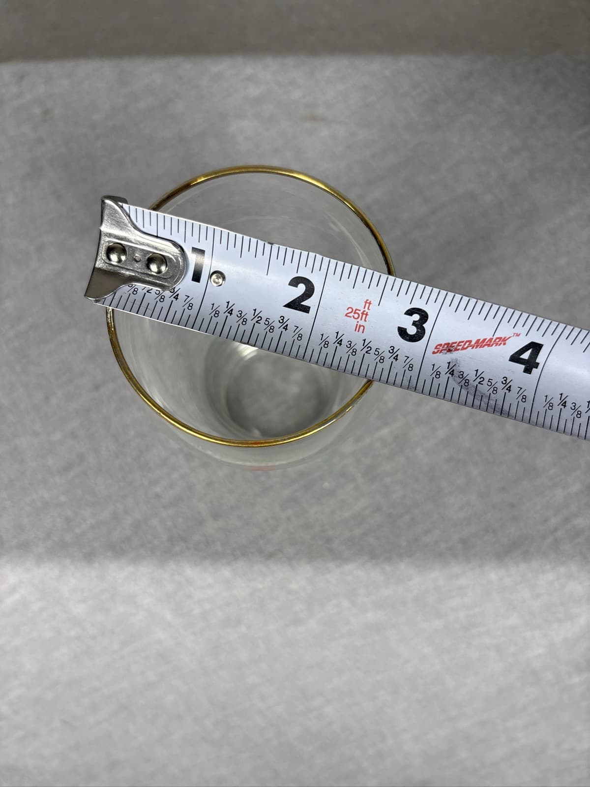 Heineken Beer Glass Gold Rim Red Star Logo Barware Pilsner - Thumbnail 3