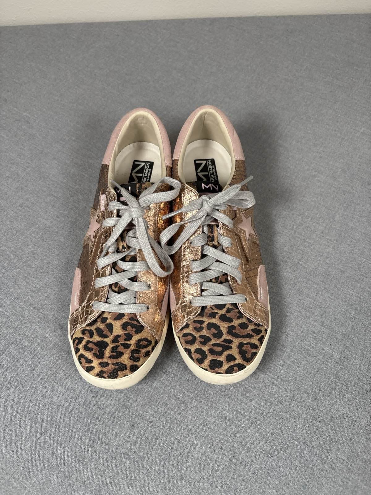 Mark Nason The Stellar Winnie Leopard Snake Rose Gold Pink Sneakers 10 - Thumbnail 4