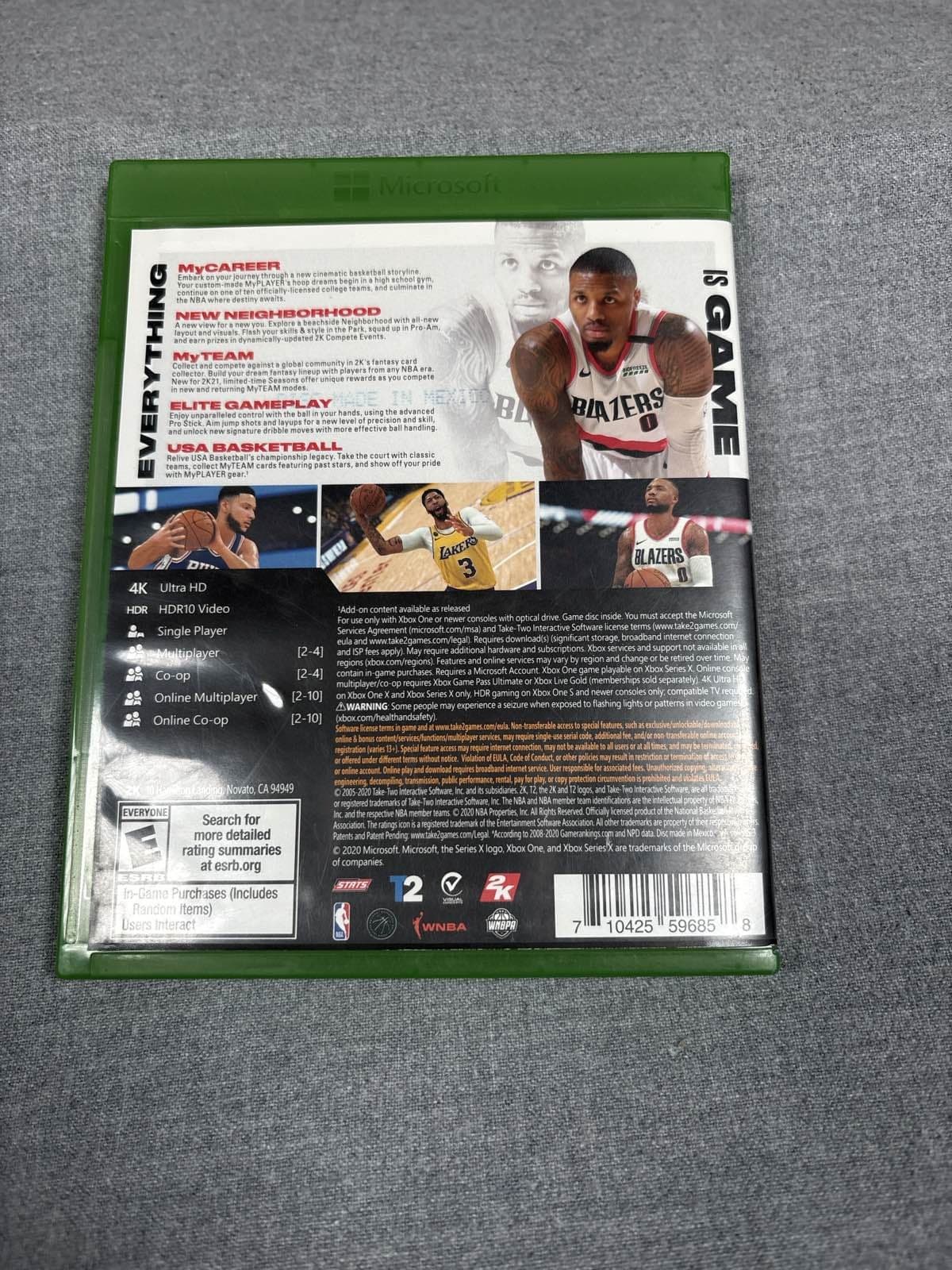NBA 2K21 Xbox One Damian Lillard Basketball Game - Thumbnail 2