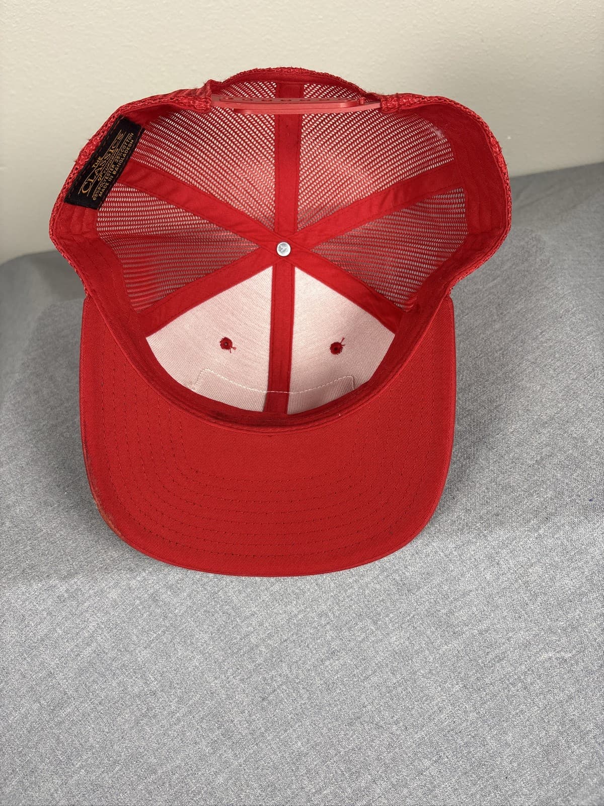 SweetWater Brewing Co Red Trucker Hat Snapback Mesh Trout Patch Cap - Thumbnail 2