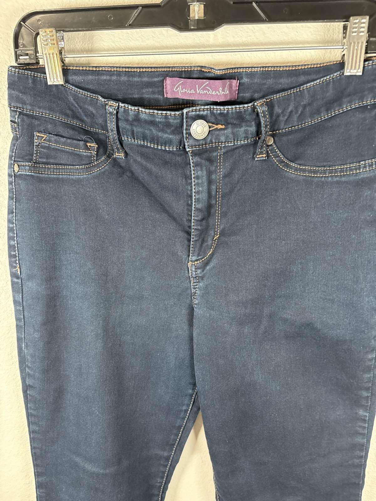 Gloria Vanderbilt Women's Amanda High Rise Skinny Jeans Dark Wash Denim - Thumbnail 3