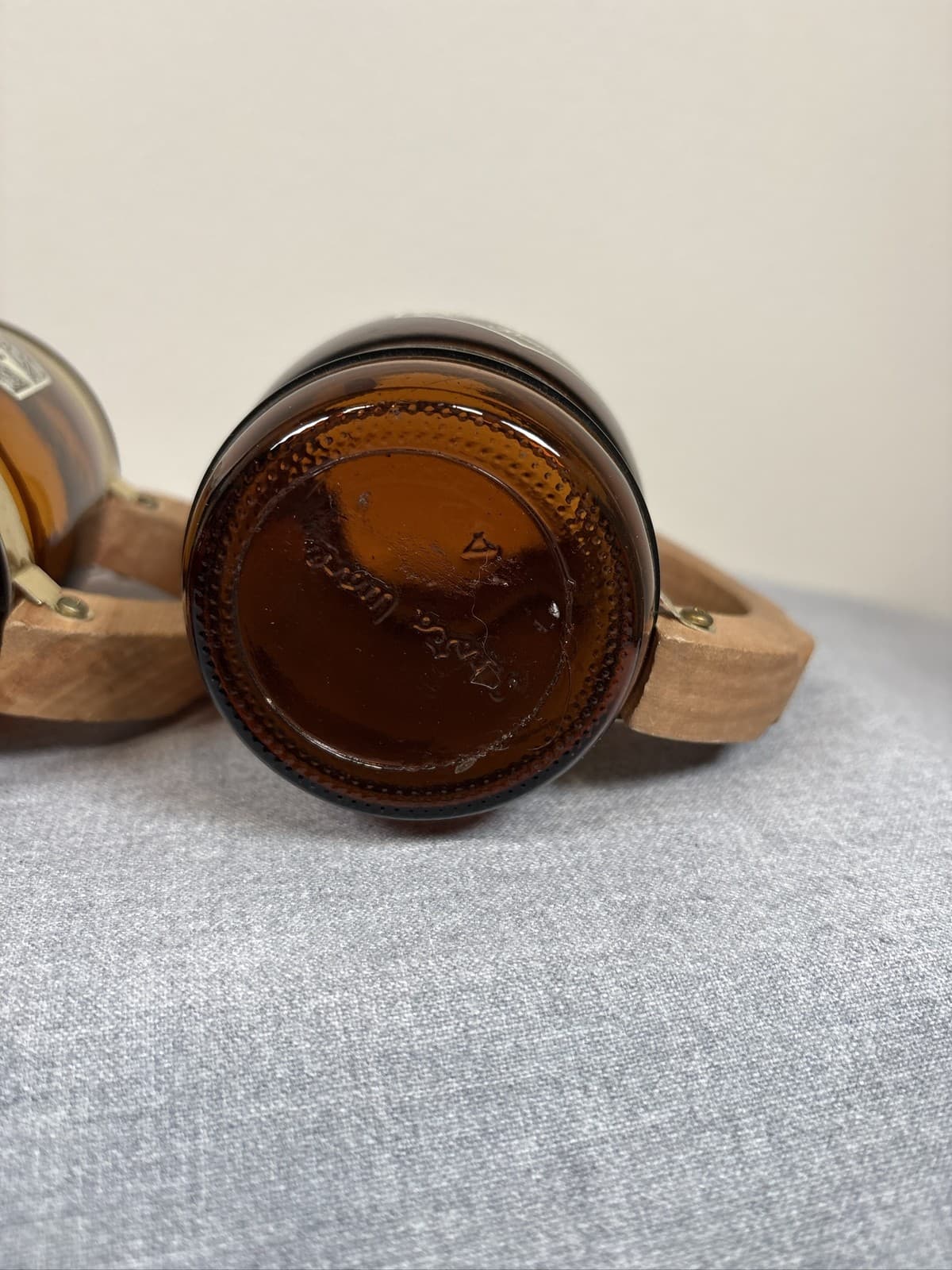 3 Grain Belt Siesta Ware Brown Beer Barrel Mugs Wood Handles - Thumbnail 11