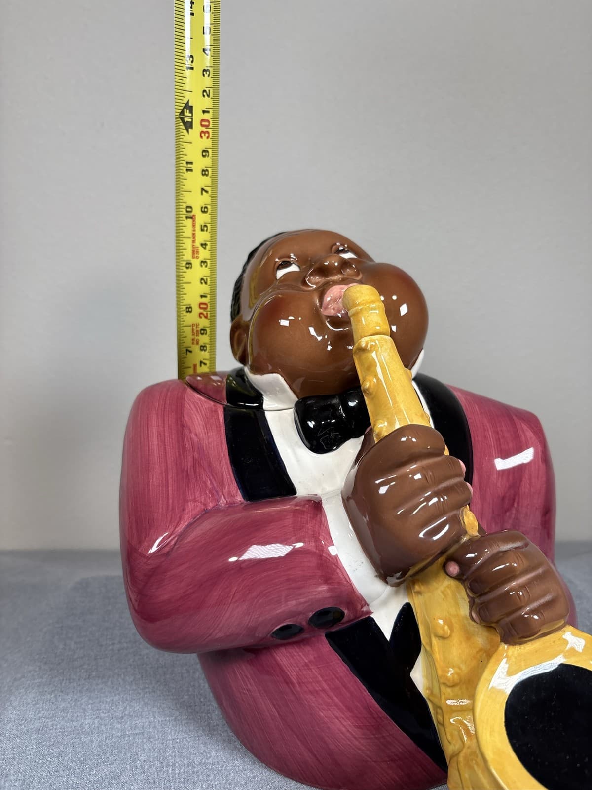 Vintage Clay Art 1995 San Francisco Jazz Player Cookie Jar - Thumbnail 10