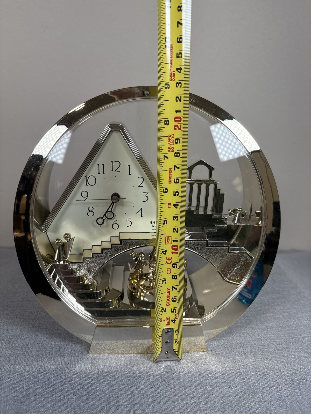 Gold Angels Stairway To Heaven Motion Table Desk Clock - Thumbnail 6