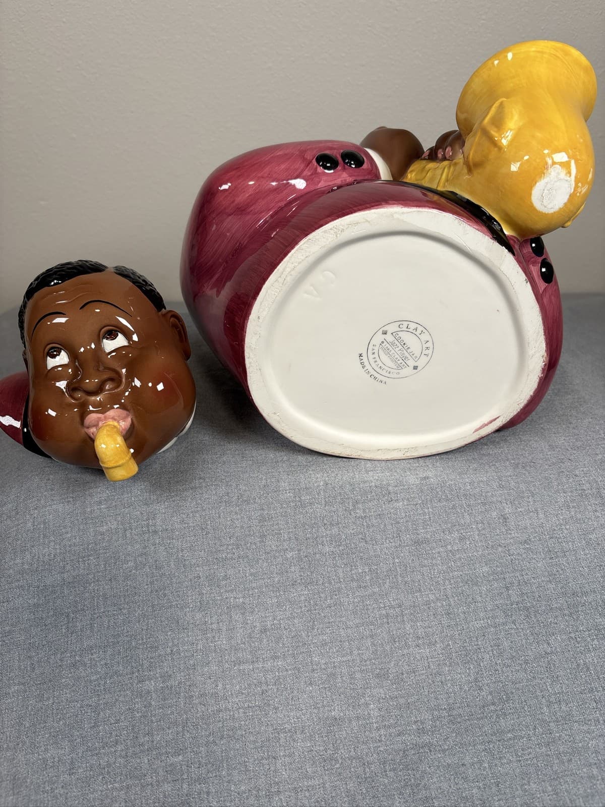 Vintage Clay Art 1995 San Francisco Jazz Player Cookie Jar - Thumbnail 8