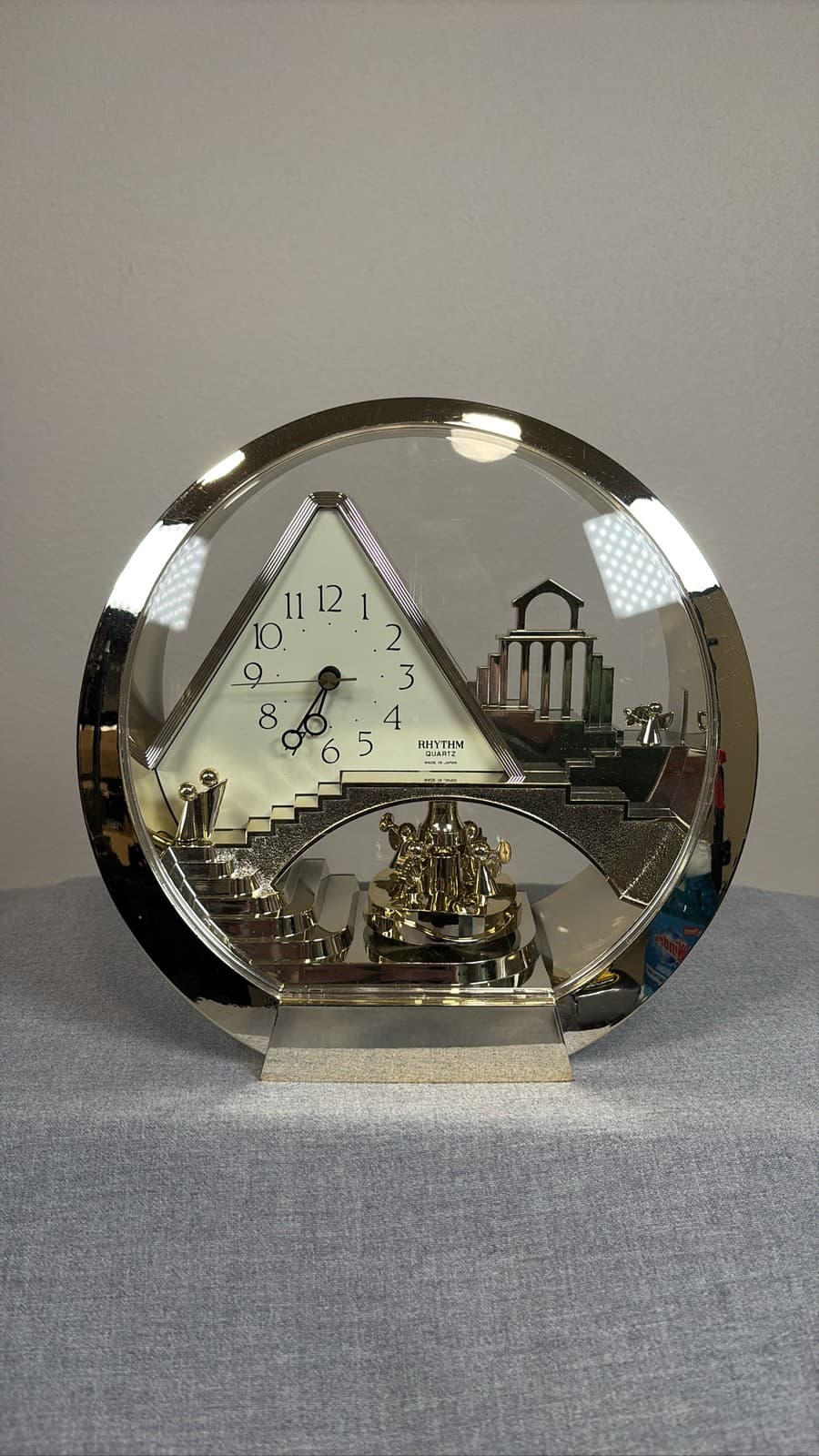 Gold Angels Stairway To Heaven Motion Table Desk Clock