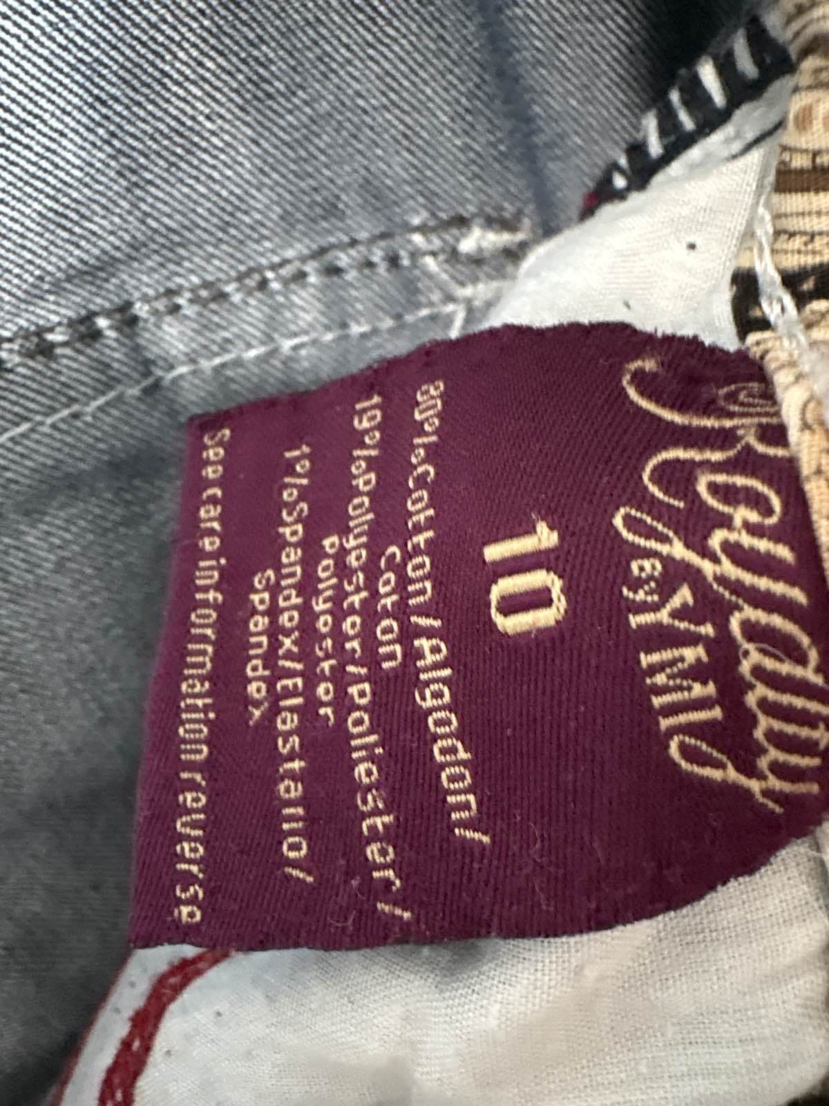 Royalty For Me Womens Blue Skinny Jeans Mid Rise Stretch Dark Wash Size 10 - Thumbnail 4