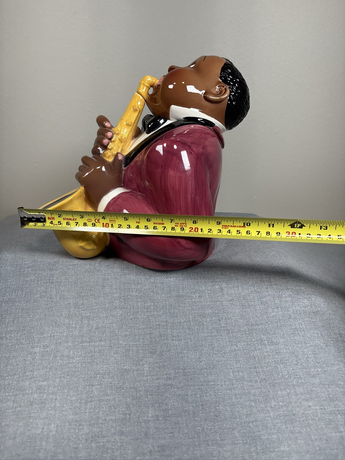 Vintage Clay Art 1995 San Francisco Jazz Player Cookie Jar - Thumbnail 11