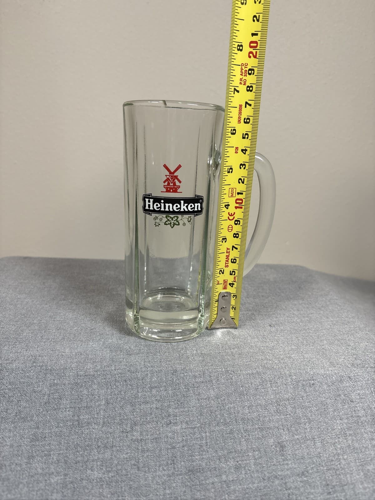 Heineken Holland Beer Mug Stein Windmill Logo Barware Collectible - Thumbnail 5