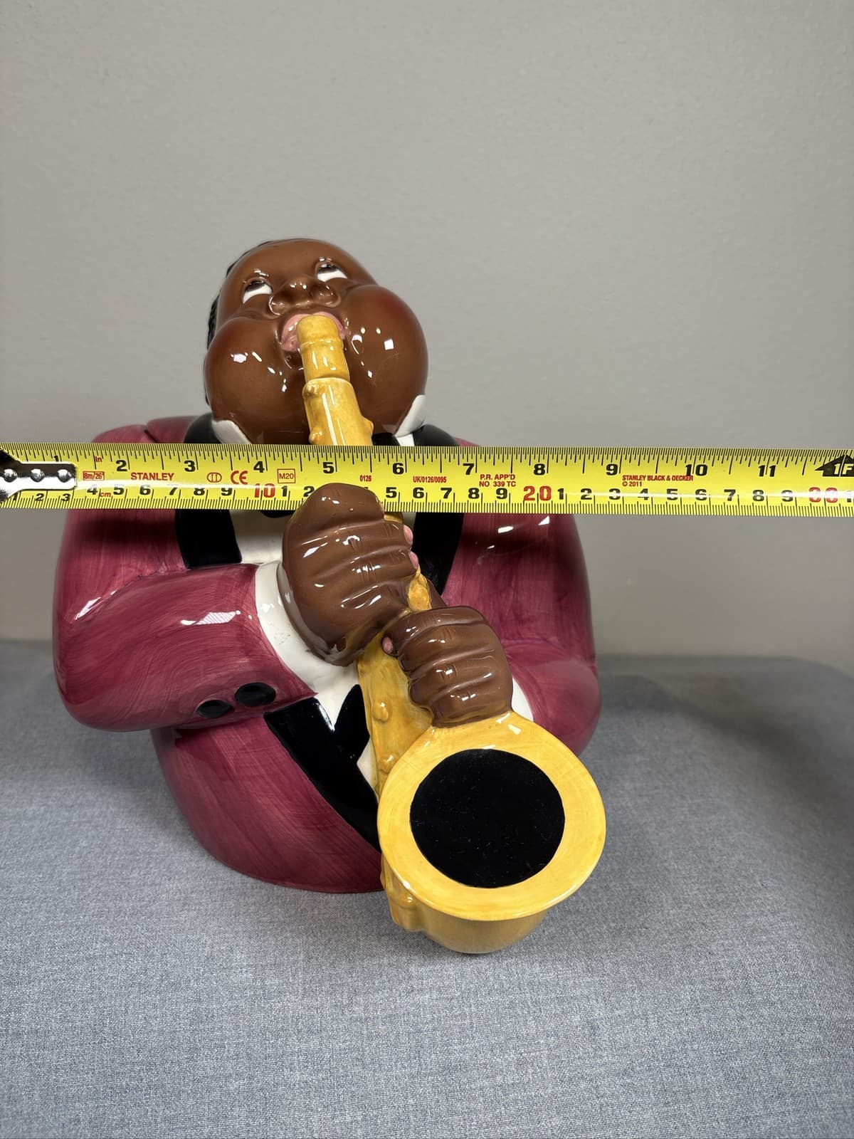 Vintage Clay Art 1995 San Francisco Jazz Player Cookie Jar - Thumbnail 9