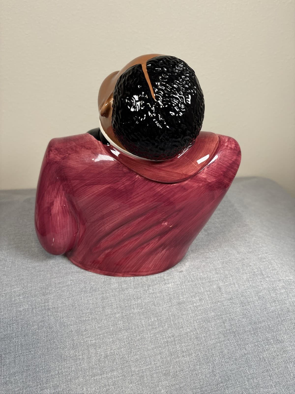 Vintage Clay Art 1995 San Francisco Jazz Player Cookie Jar - Thumbnail 4