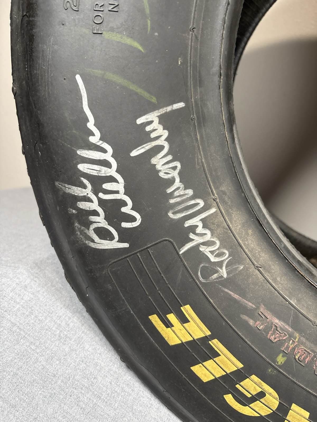 VTG Darrell Waltrip NASCAR Race Used Tire Signed By Buddy, Todd Parrott & More - Thumbnail 4