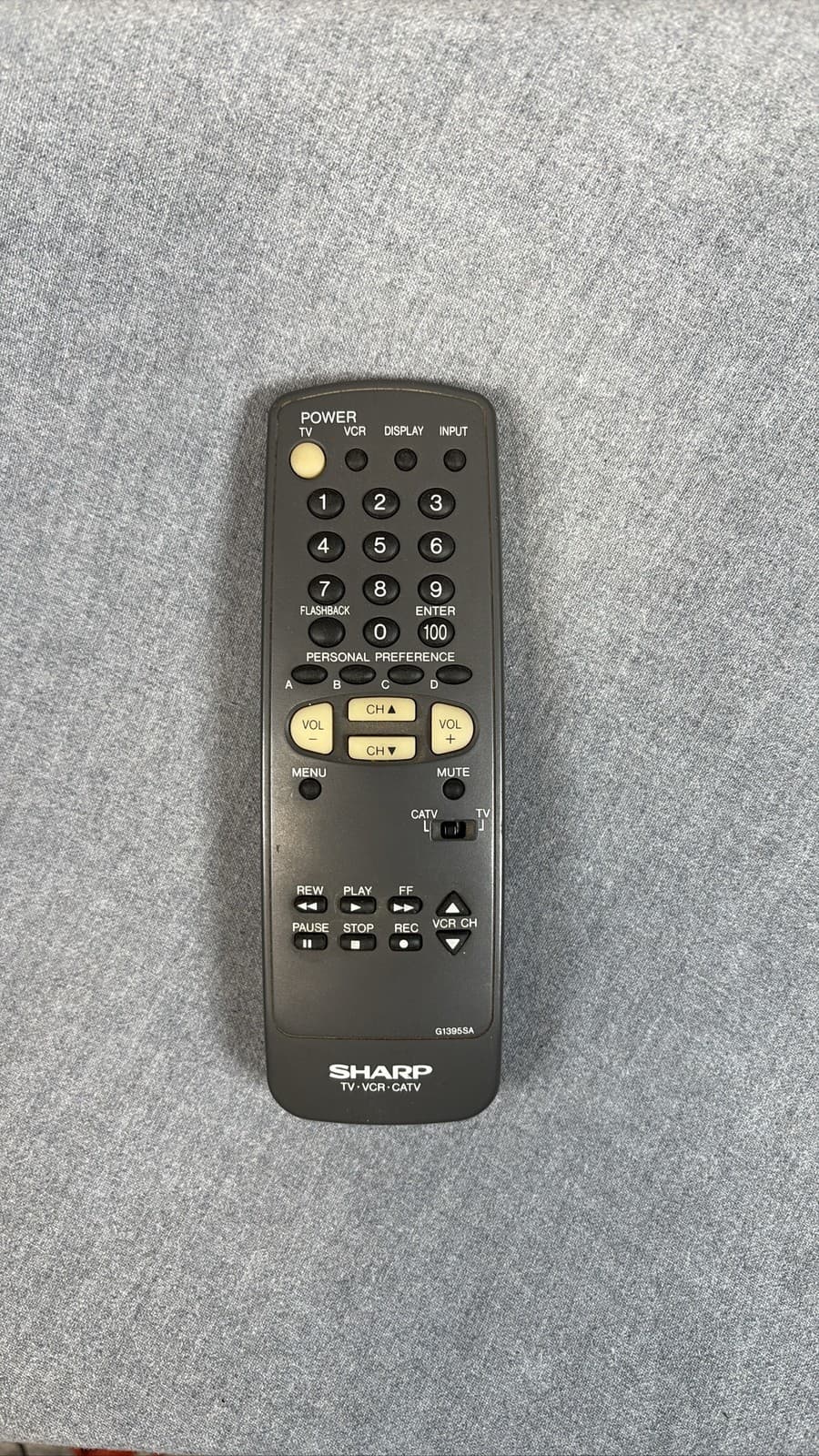 Sharp G1395SA TV VCR CATV Remote