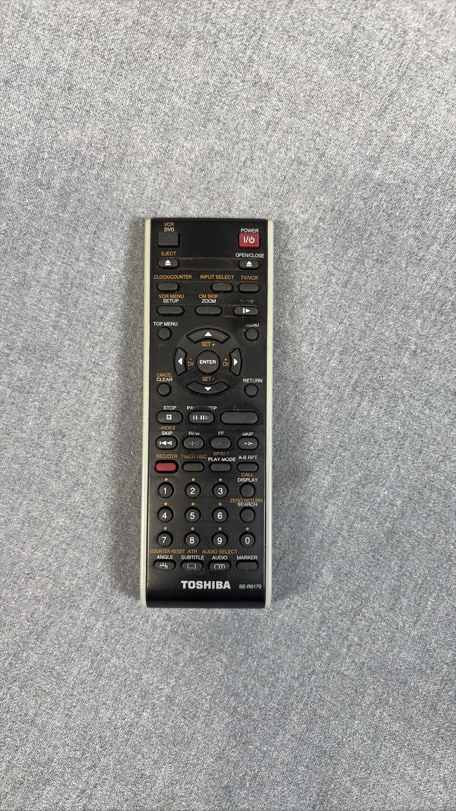 Toshiba SE-R0170 Remote for DVD/VCR Player SDV330