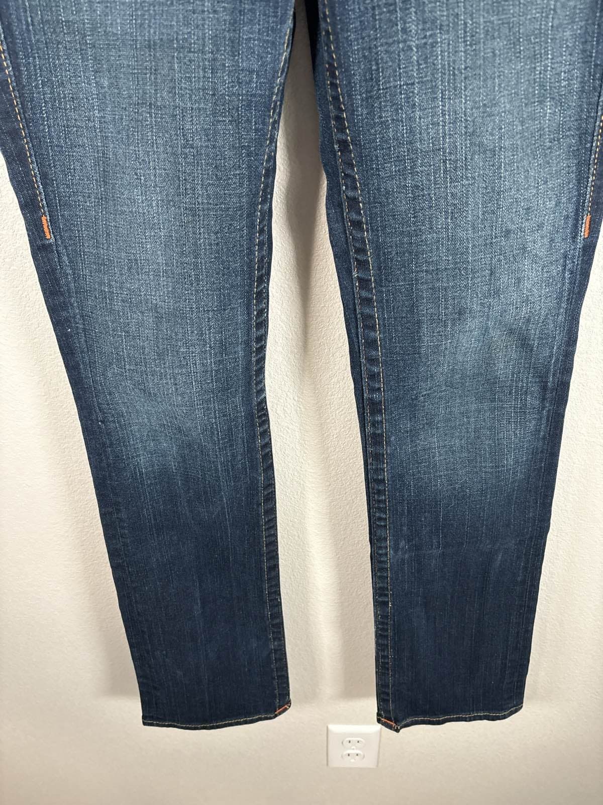 True Religion Billy World Tour Jeans Women’s 25 Blue Denim Straight Leg USA - Thumbnail 4
