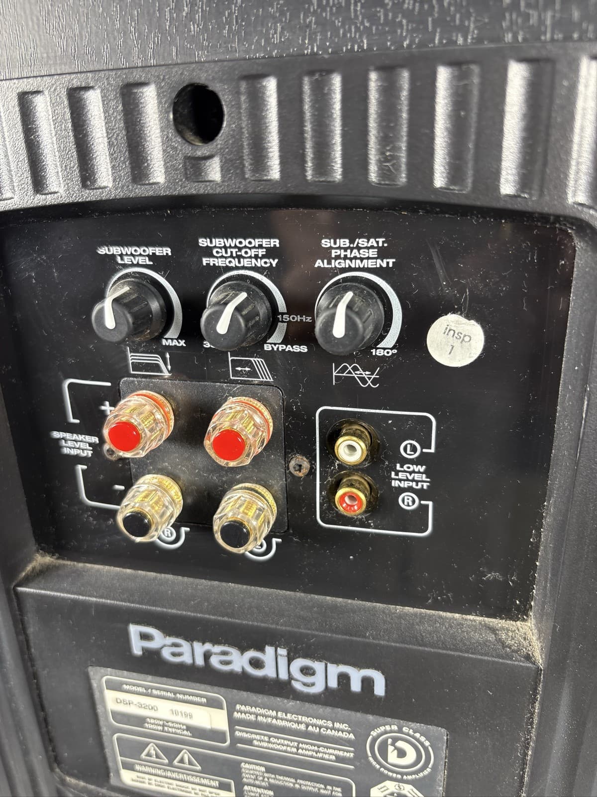 Paradigm DSP-3200 Discrete Output High-Current Powered Subwoofer - Thumbnail 5