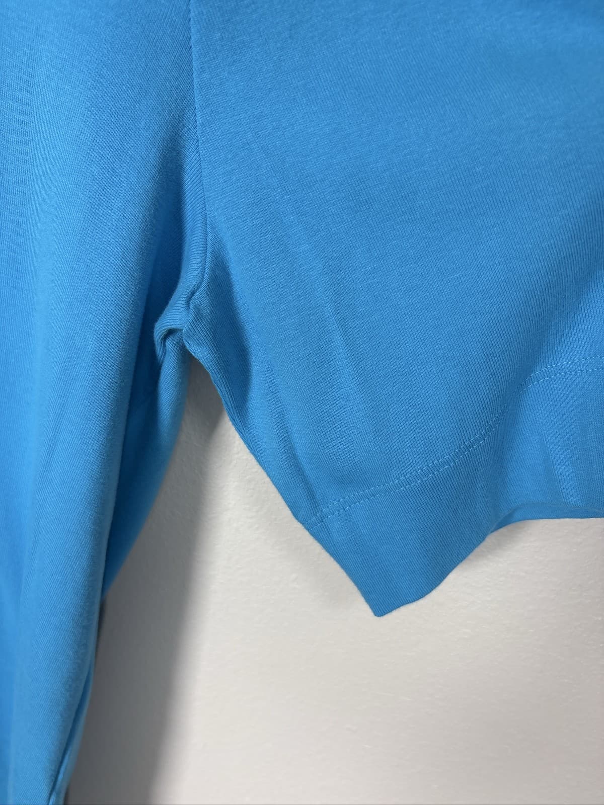 Chico's Blue V-Neck Short Sleeve Shirt Size 3 XL - Thumbnail 2