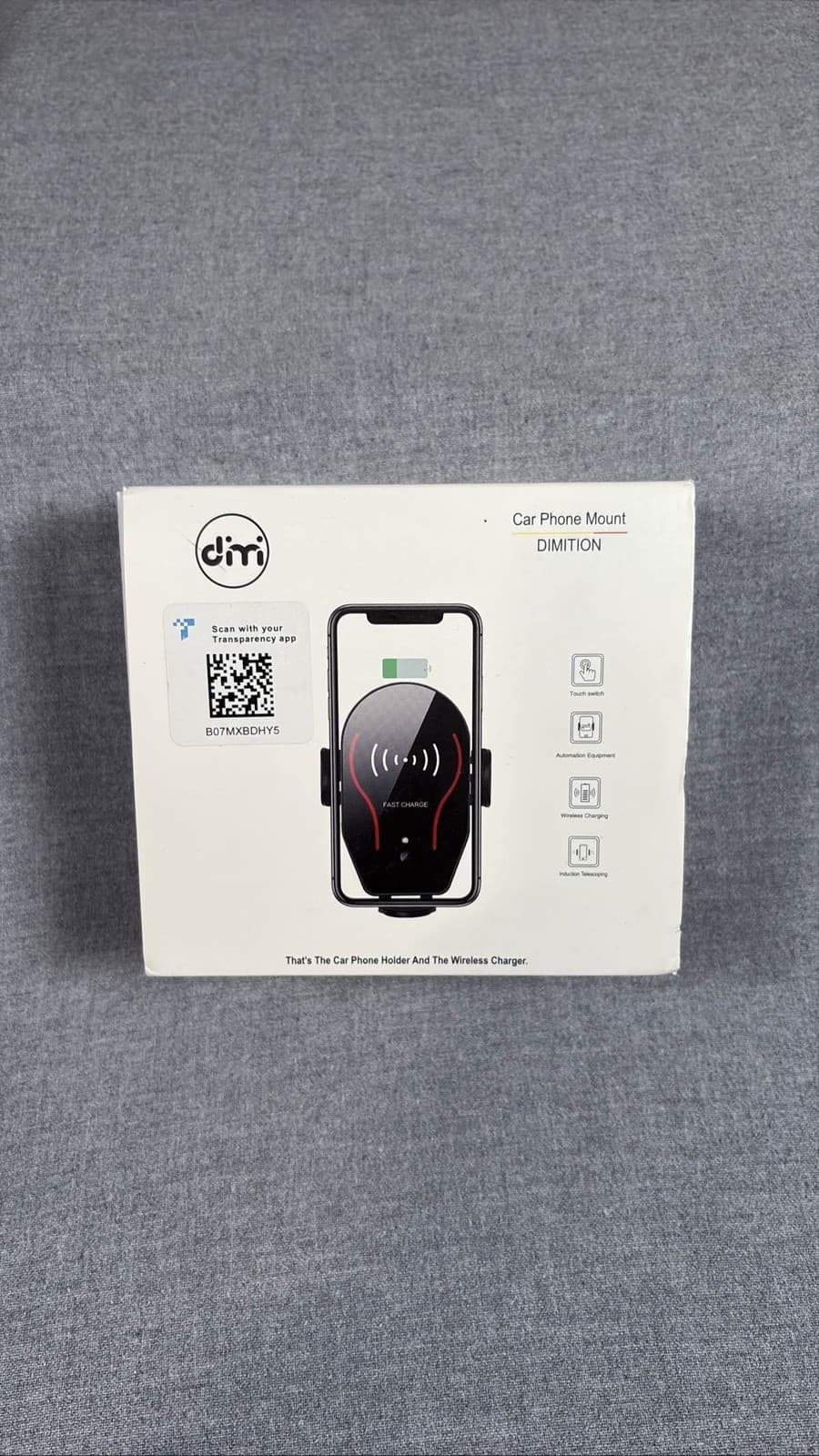 DIMITION Wireless Fast Car Charger Auto Clamping Phone Mount