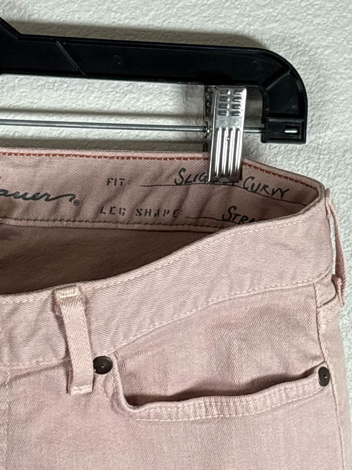 Eddie Bauer Women's Pink Slightly Curvy Jeans Size 2 Stretch - Thumbnail 2