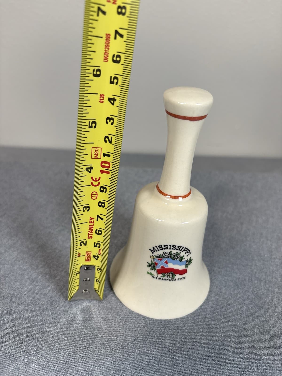 Vintage Mississippi Magnolia State Souvenir Collector Decor Bell - Thumbnail 5