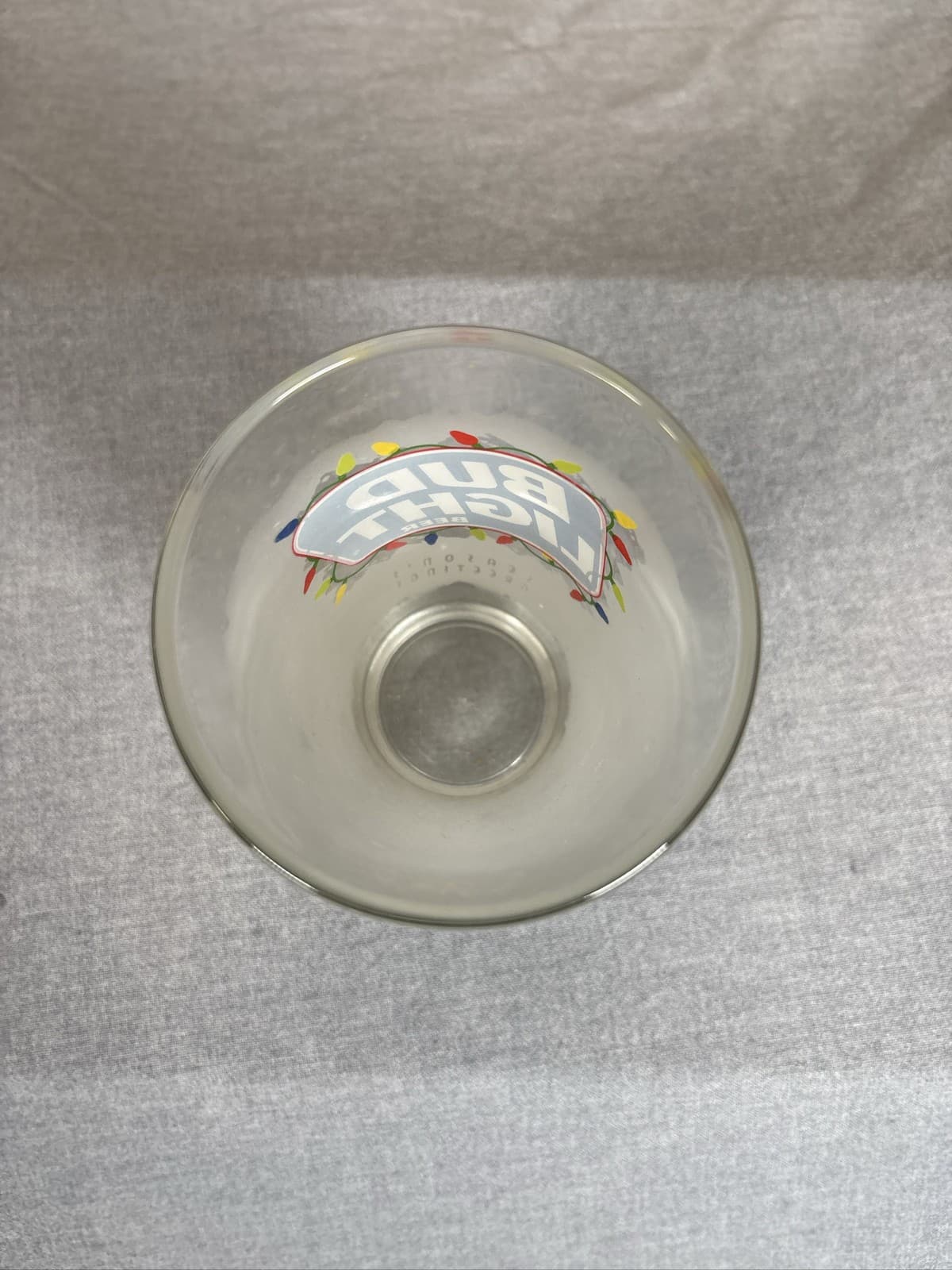 Bud Light Frosted Seasons Greetings Xmas Christmas Beer Pint Glass - Thumbnail 3