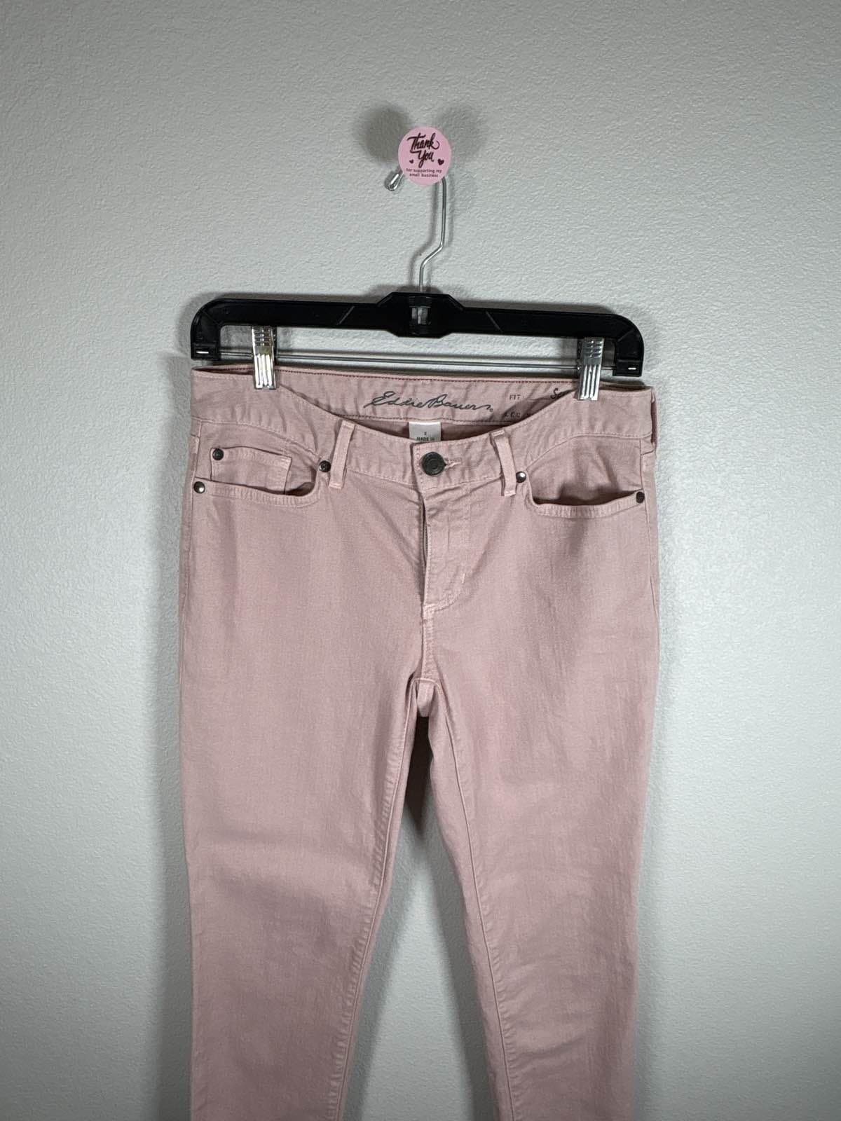 Eddie Bauer Women's Pink Slightly Curvy Jeans Size 2 Stretch - Thumbnail 3