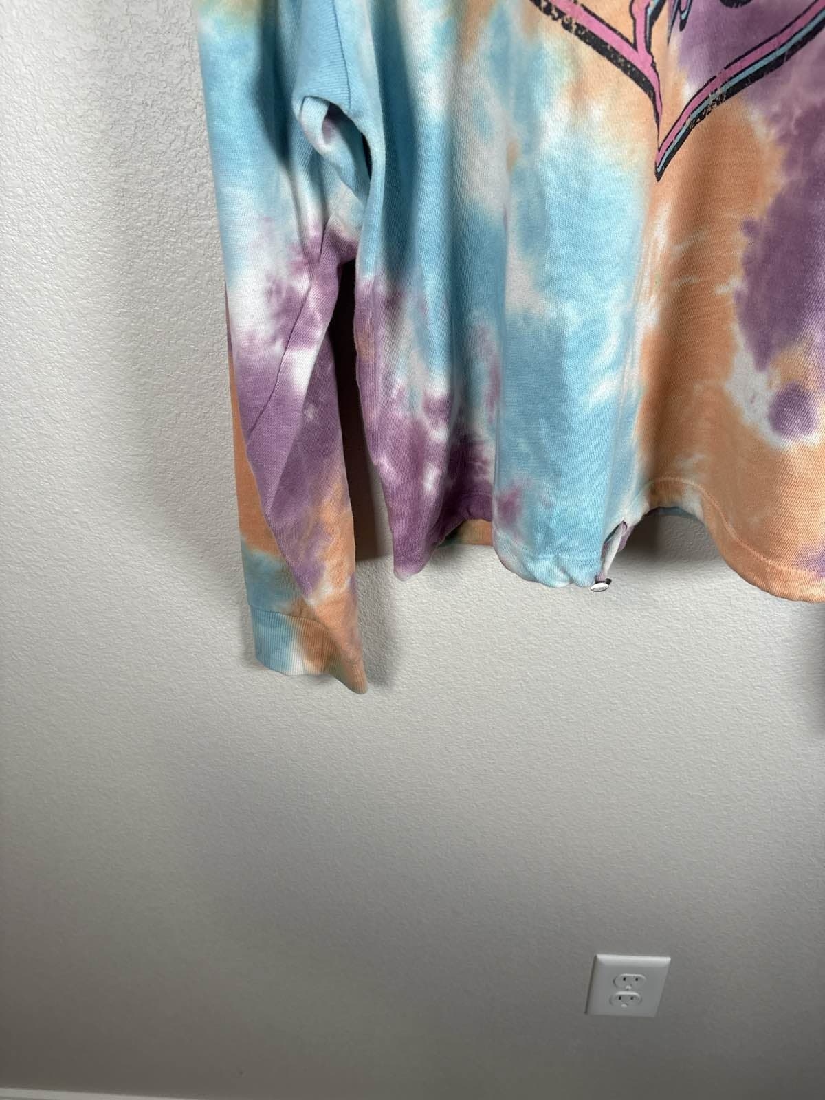 No Boundaries Tie Dye Crewneck Sweatshirt Whatever Forever Graphic Youth XL - Thumbnail 3