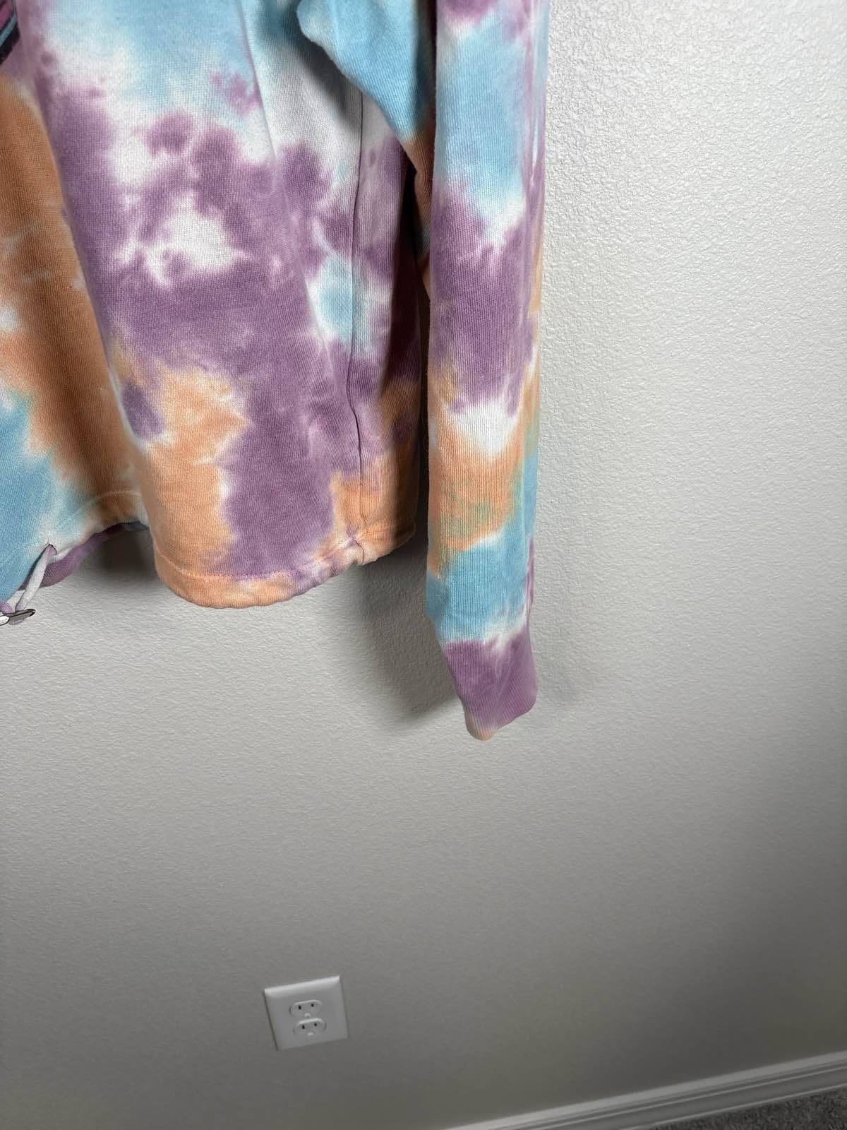 No Boundaries Tie Dye Crewneck Sweatshirt Whatever Forever Graphic Youth XL - Thumbnail 4